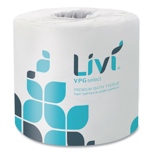 BATH TISSUE, 2-PLY, WHITE, 420 SHEETS, 60 ROLLS/CARTON by Livi