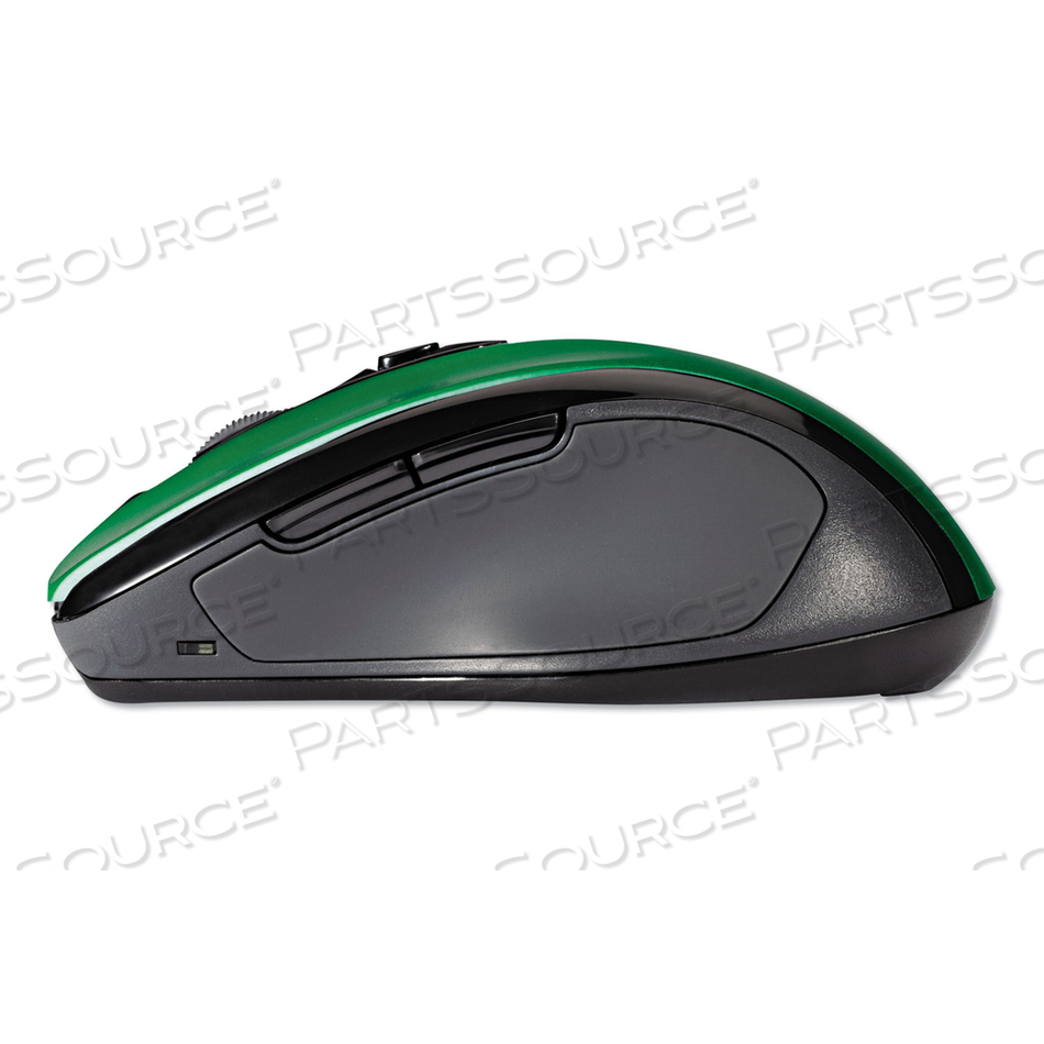 PRO FIT MID-SIZE WIRELESS MOUSE, 2.4 GHZ FREQUENCY/30 FT WIRELESS RANGE, RIGHT HAND USE, EMERALD GREEN PRO FIT MID-SIZE WIRELESS MOUSE, 2.4 GHZ FREQUENCY/30 FT WIRELESS RANGE, RIGHT HAND USE, EMERALD GREEN