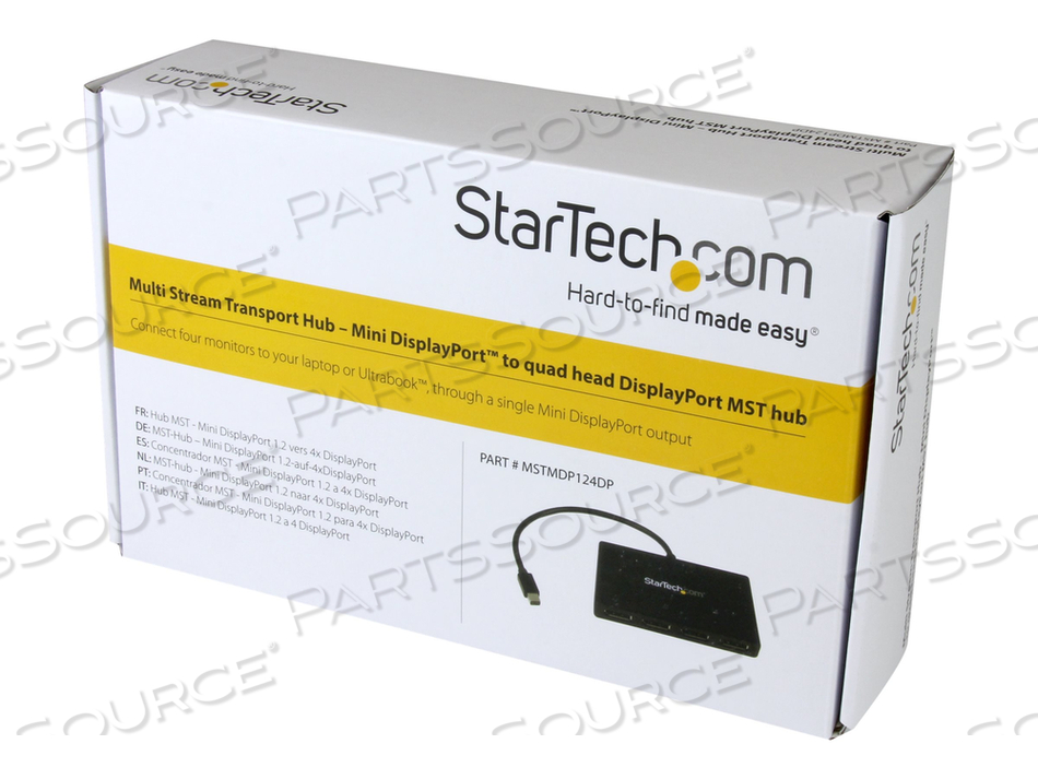 4-PORT MINI DISPLAYPORT TO DISPLAYPORT MULTI-MONITOR ADAPTER DRIVES 4X 1080P 60H by StarTech.com Ltd.