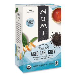 ORGANIC TEAS AND TEASANS, 1.27 OZ, AGED EARL GREY, 18/BOX by Numi ORGANIC TEAS AND TEASANS, 1.27 OZ, AGED EARL GREY, 18/BOX by Numi