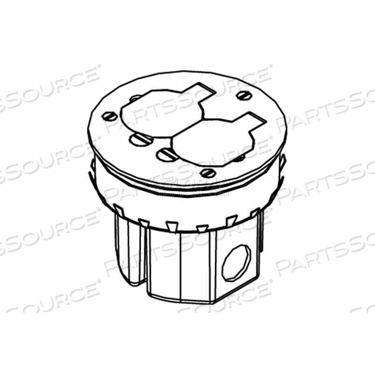 861DB FLOOR BOX, WOOD, 895T BRASS COVER & 20A DUPLEX RECEPTACLE by Wiremold 861DB FLOOR BOX, WOOD, 895T BRASS COVER & 20A DUPLEX RECEPTACLE by Wiremold