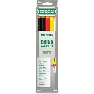 CHINA MARKER, ASSORTED, 5/SET by Dixon Ticonderoga