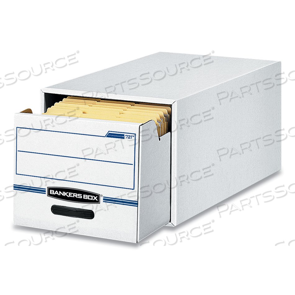 STOR/DRAWER, LETTER BOX, 25-1/2"L X 14"W X 11-1/2"H, WHITE/BLUE by Bankers Box STOR/DRAWER, LETTER BOX, 25-1/2"L X 14"W X 11-1/2"H, WHITE/BLUE by Bankers Box