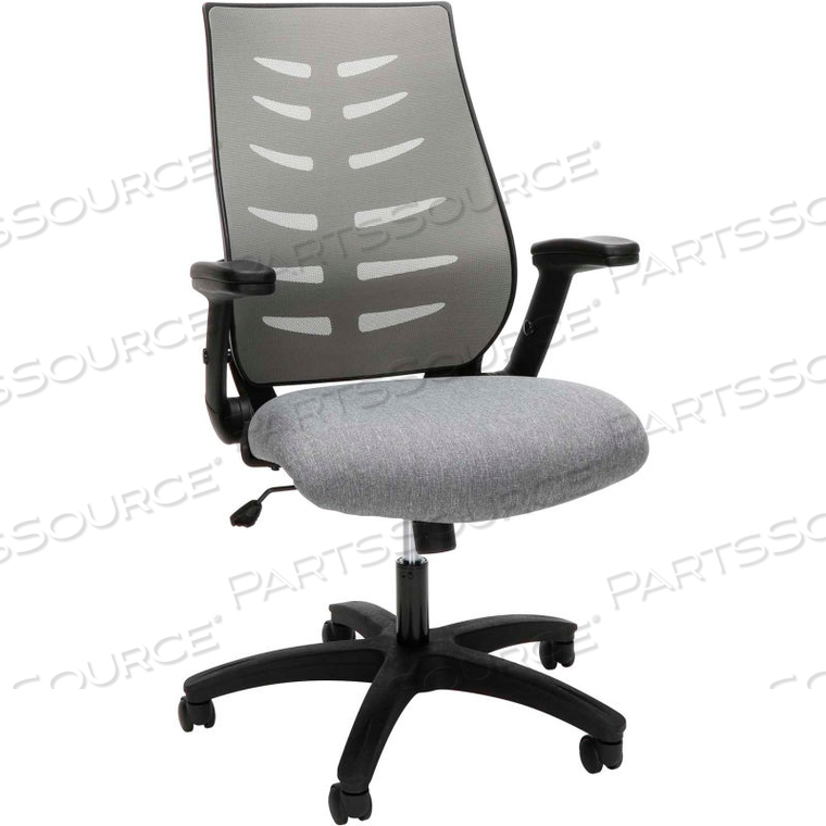 MIDBACK MESH OFFICE CHAIR FOR COMPUTER DESK, GRAY () 