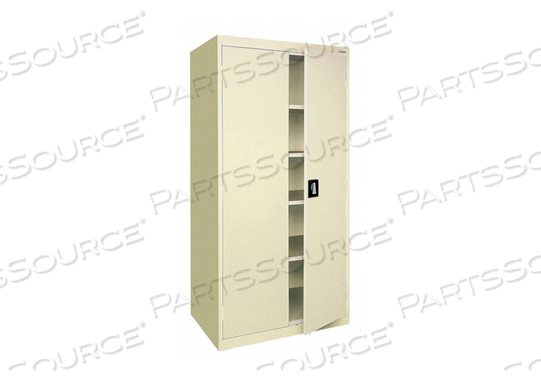 COMBO WARDROBE CABINET 72 H 36 W PUTTY by Sandusky Lee Cabinets