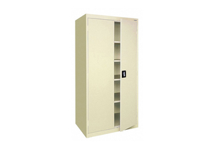 COMBO WARDROBE CABINET 72 H 36 W PUTTY by Sandusky Lee Cabinets