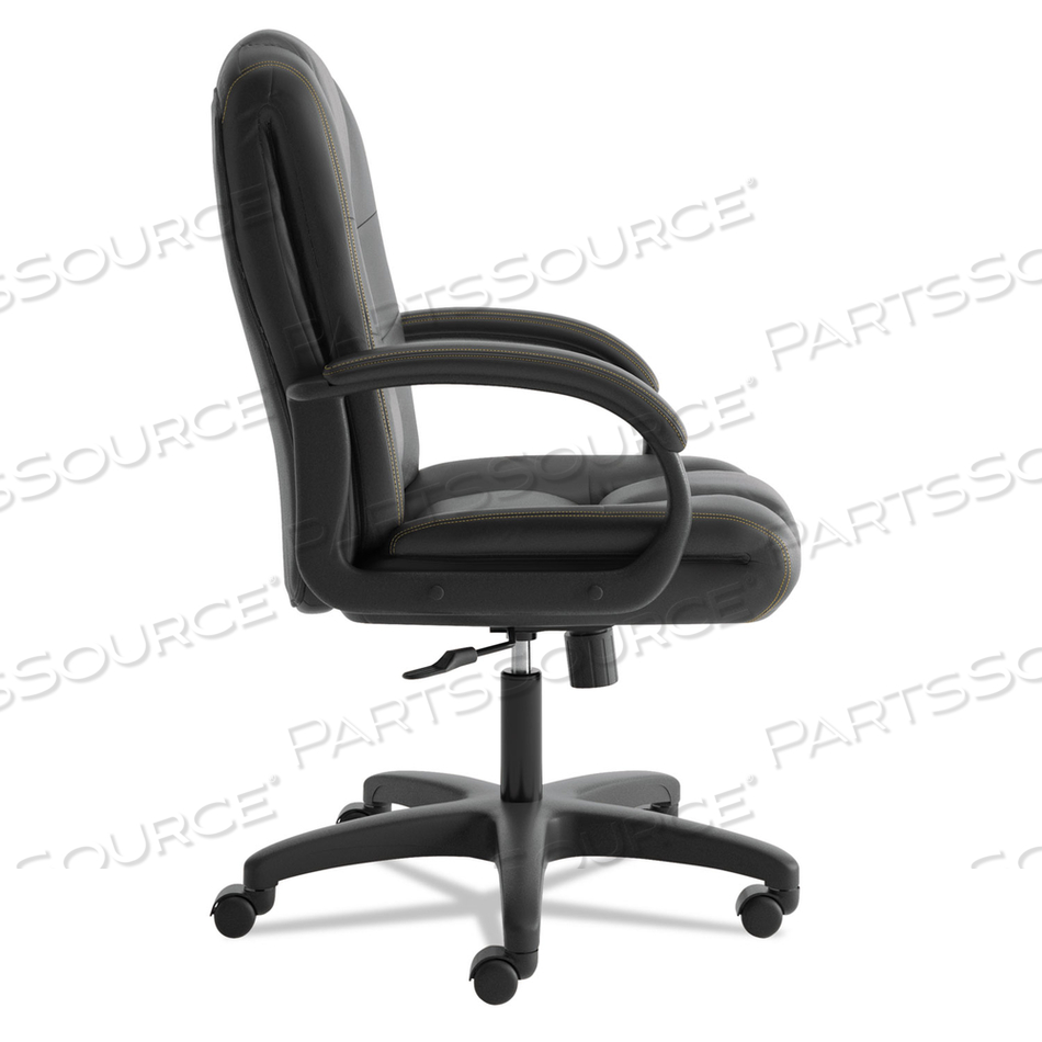 HVL131 EXECUTIVE HIGH-BACK CHAIR, SUPPORTS UP TO 250 LB, 18.5" TO 22" SEAT HEIGHT, BLACK 