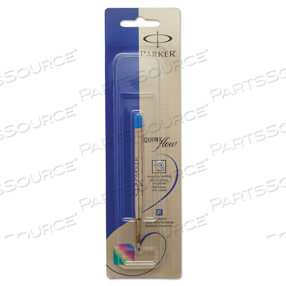 REFILL FOR PARKER BALLPOINT PENS, MEDIUM CONICAL TIP, BLUE INK by Parker