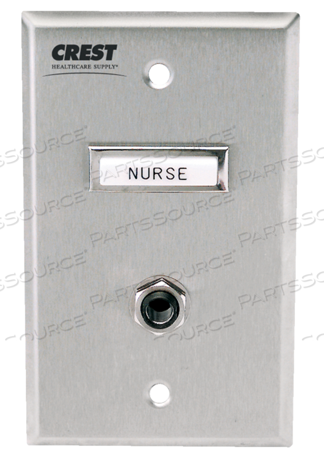 1/4" PHONE JACK RECEPTACLE, 2-CONDUCTOR WITH CALL PLACED LIGHT by Crest Healthcare