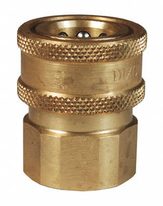 VSERIES VALVED COUPLERBR 1/2 FNPTF 1/2 by Dixon Valve and Coupling