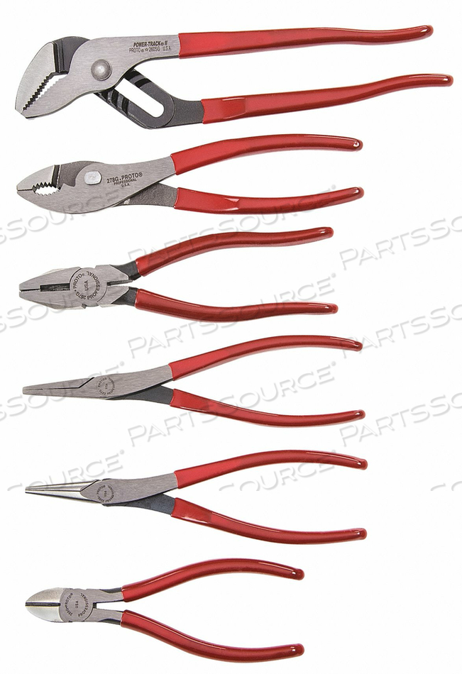 PLIERS SET 6 PCS. PLASTISOL GRIPS by Proto PLIERS SET 6 PCS. PLASTISOL GRIPS by Proto