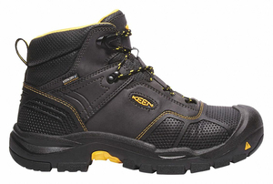 6 WORK BOOT 9 EE BLACK STEEL PR by Keen