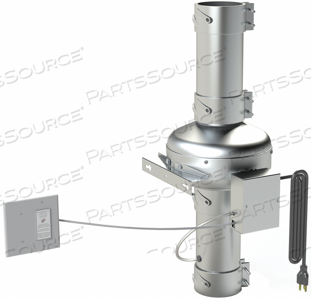 STEEL 10 D 26.4 H 10.4 W INLINE DUCT FAN by S&P USA Ventilation Systems