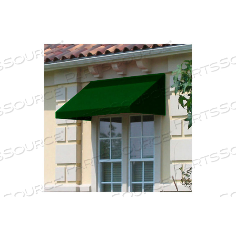 WINDOW/ENTRY AWNING 3-3/8'W X 2'H X 3'D FOREST GREEN 