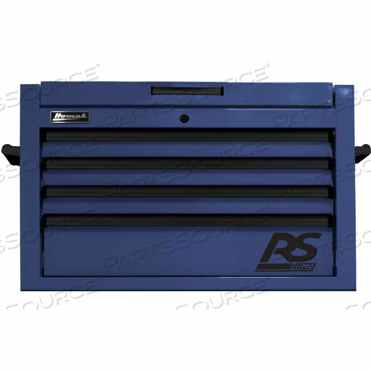 RS PRO SERIES 35-1/4"W X 23-1/2"D X 21-3/8"H 4 DRAWER BLUE TOOL CHEST by Homak Manufacturing