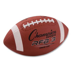 RUBBER SPORTS BALL, FOR FOOTBALL, JUNIOR SIZE, BROWN by Champion Sports