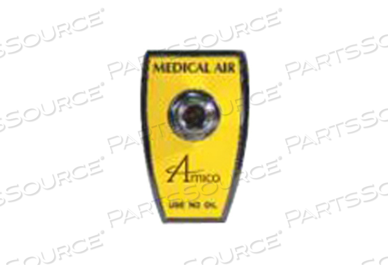 CHEMETRON ADAPTER, 1/4 IN MNPT, YELLOW, MEDICAL AIR MEDIA by Amico Patient Care Corporation