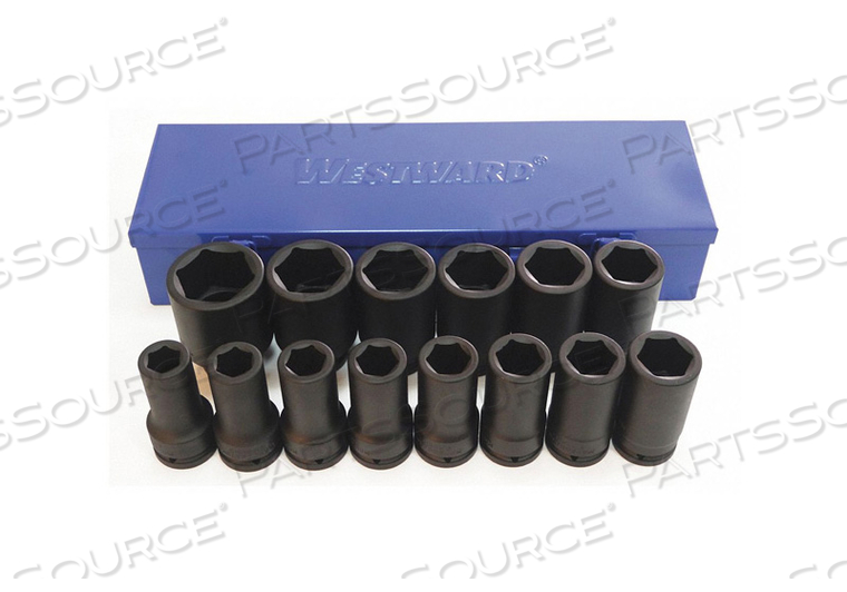 IMPACT SOCKET SET 3/4IN 6 PT DEEP 14 PCS by Westward IMPACT SOCKET SET 3/4IN 6 PT DEEP 14 PCS by Westward