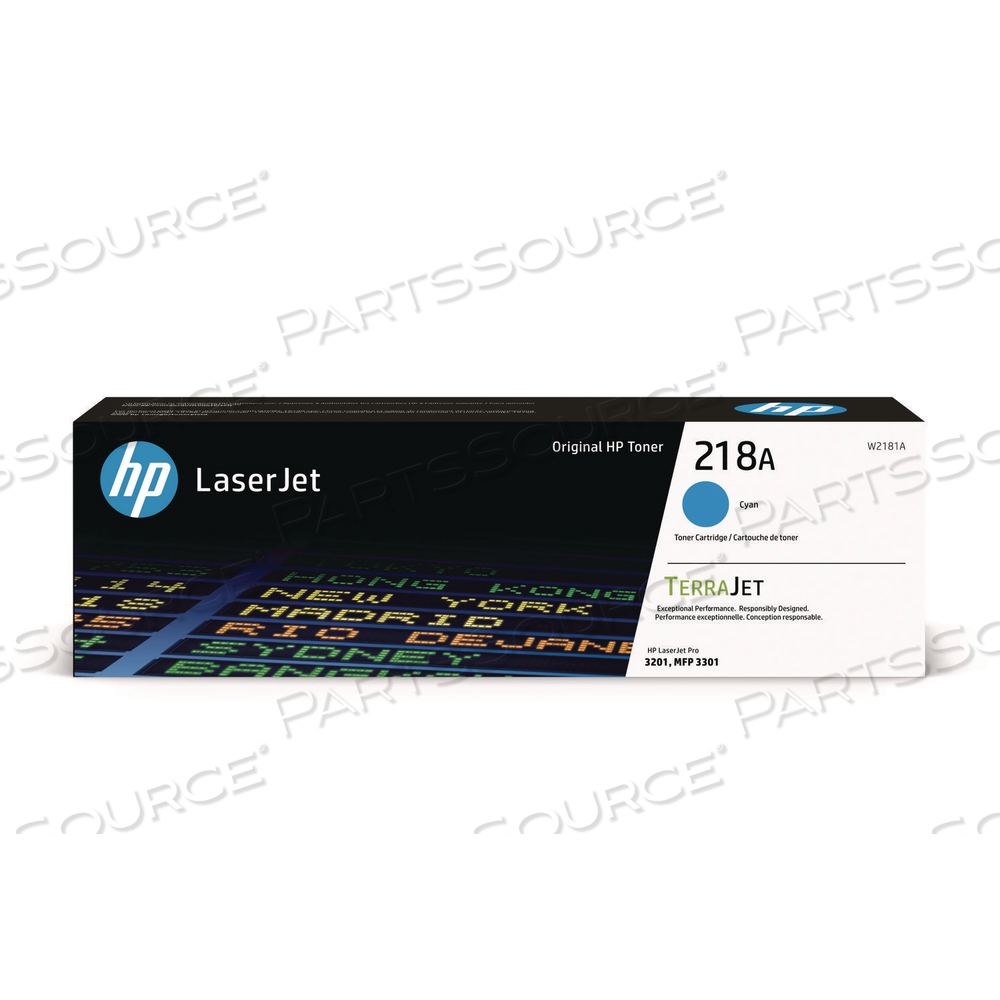 HP 218A, (W2181A), CYAN ORIGINAL LASERJET TONER by HP (Hewlett-Packard)