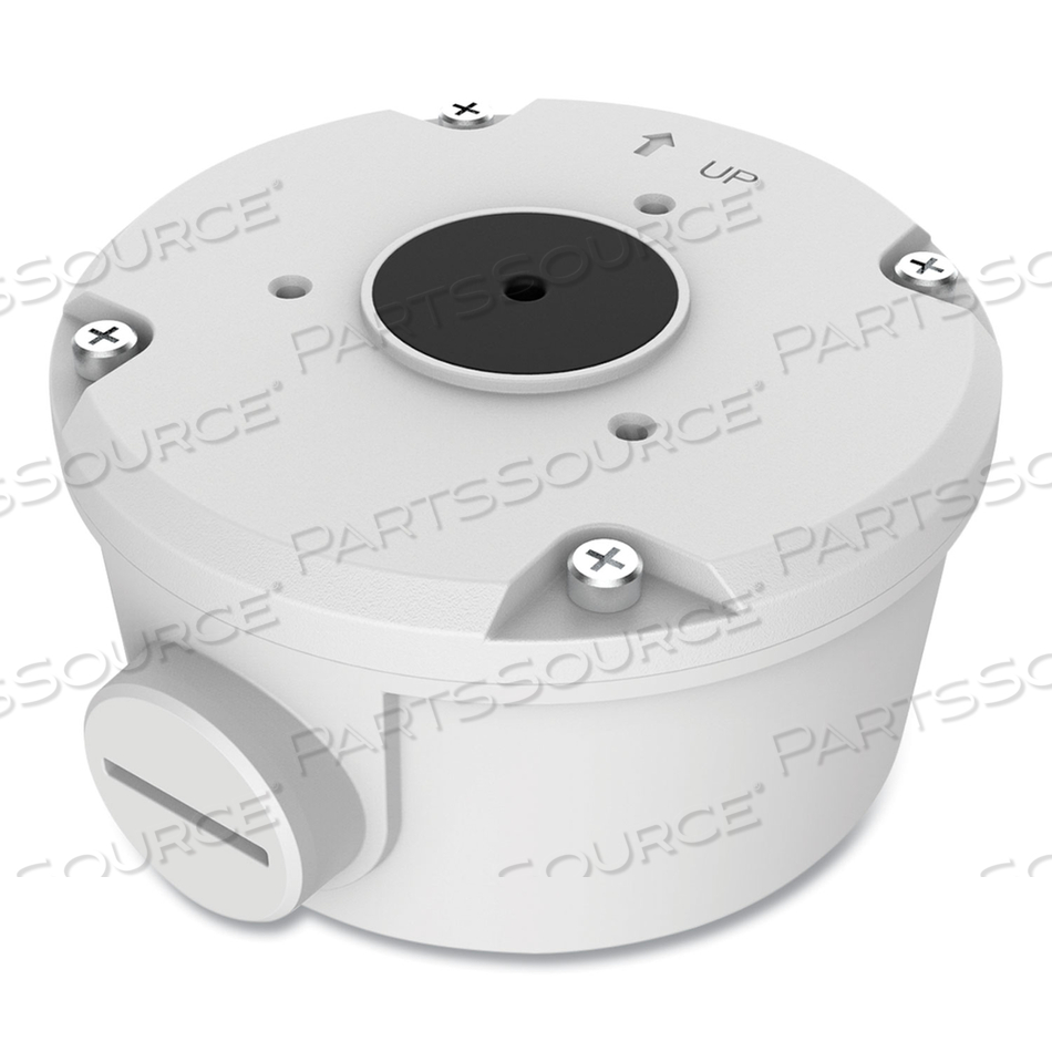 BULLET CAMERA JUNCTION BOX, 4.11 X 4.11 X 2.15, WHITE 