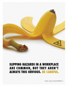 SAFETY POSTER SLIPPING HAZARDS IN A ENG by SafetyPoster