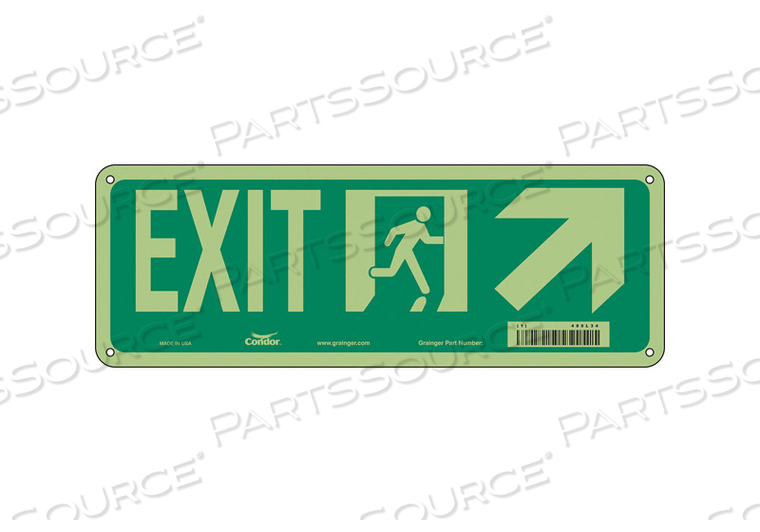 SAFETY SIGN EXIT 5 X14 