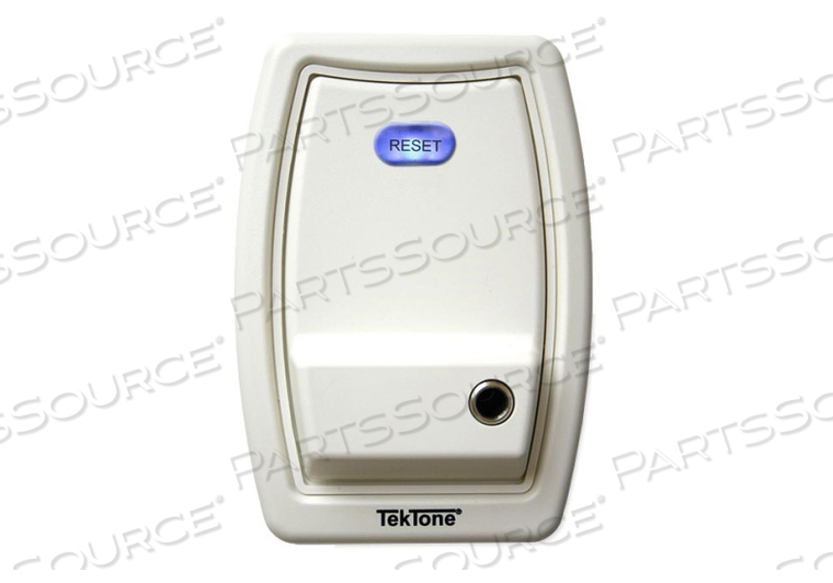 SINGLE PATIENT STATION, 1/4 IN JACK WITH CALL-ASSURANCE LED, LIGHTED RESET BUTTON by TekTone Sound & Signal Mfg., Inc.