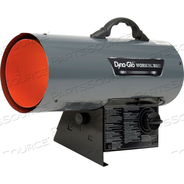 WORKHORSE 40K BTU LP FORCED AIR HEATER by Dyna-Glo WORKHORSE 40K BTU LP FORCED AIR HEATER by Dyna-Glo
