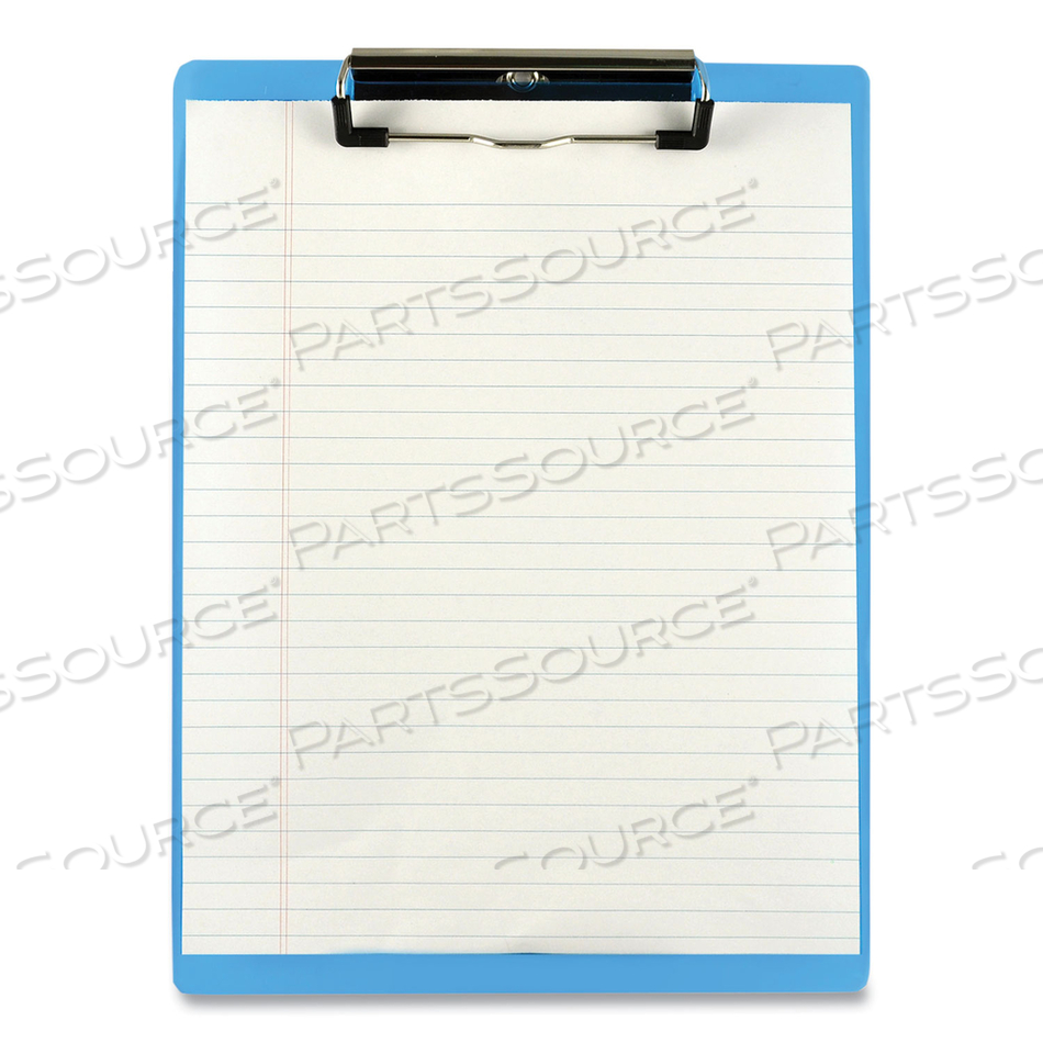 ACRYLIC CLIPBOARD, 0.5" CLIP CAPACITY, HOLDS 8.5 X 11 SHEETS, TRANSPARENT BLUE by Saunders ACRYLIC CLIPBOARD, 0.5" CLIP CAPACITY, HOLDS 8.5 X 11 SHEETS, TRANSPARENT BLUE by Saunders