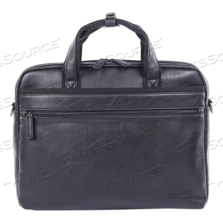 VALAIS EXECUTIVE BRIEFCASE, FITS DEVICES UP TO 15.6", LEATHER, 4.75 X 4.75 X 11.5, BLACK 