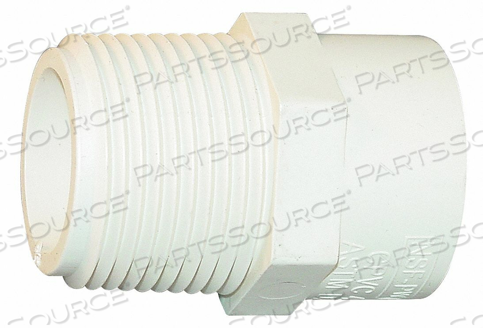 MALE ADAPTER, CPVC, NPT X CTS SOCKET HUB, 6 IN COPPER TUBE SIZE, 3/4 IN PIPE SIZE by Spears MALE ADAPTER, CPVC, NPT X CTS SOCKET HUB, 6 IN COPPER TUBE SIZE, 3/4 IN PIPE SIZE by Spears