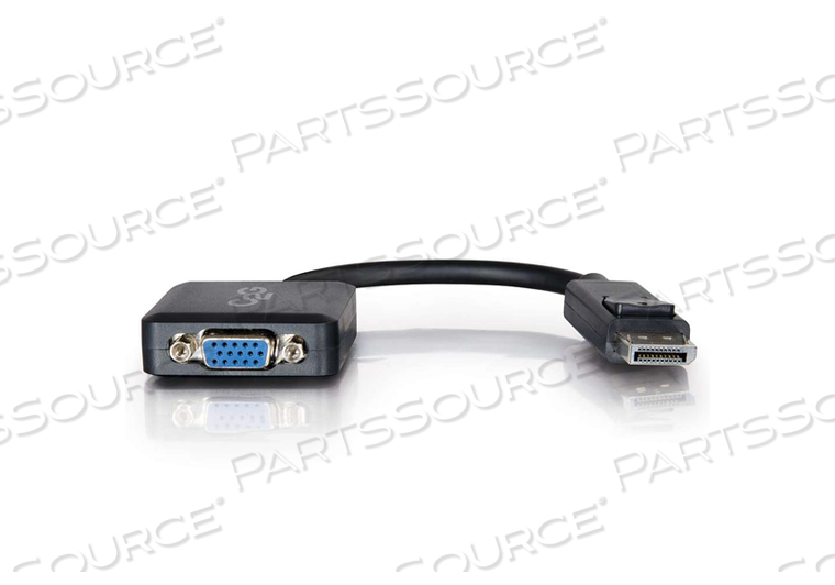 ACTIVE ADAPTER CONVERTER, 30 V, DISPLAYPORT MALE X VGA FEMALE, 0 TO 50 DEG C, MEETS CE, 8 IN by Legrand AV (C2G) ACTIVE ADAPTER CONVERTER, 30 V, DISPLAYPORT MALE X VGA FEMALE, 0 TO 50 DEG C, MEETS CE, 8 IN by Legrand AV (C2G)