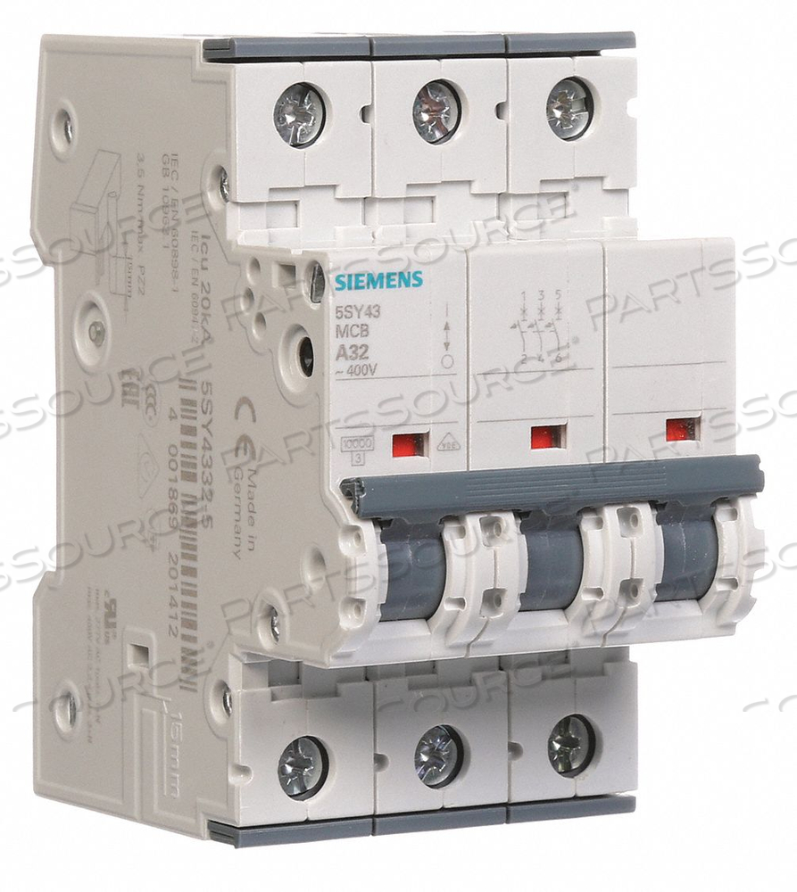 IEC SUPP PROTECTOR 32A 400VAC 72VDC 3P by Siemens IEC SUPP PROTECTOR 32A 400VAC 72VDC 3P by Siemens