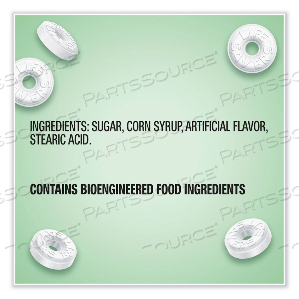 HARD CANDY MINTS, WINT-O-GREEN, 44.93 OZ BAG by Lifesavers HARD CANDY MINTS, WINT-O-GREEN, 44.93 OZ BAG by Lifesavers