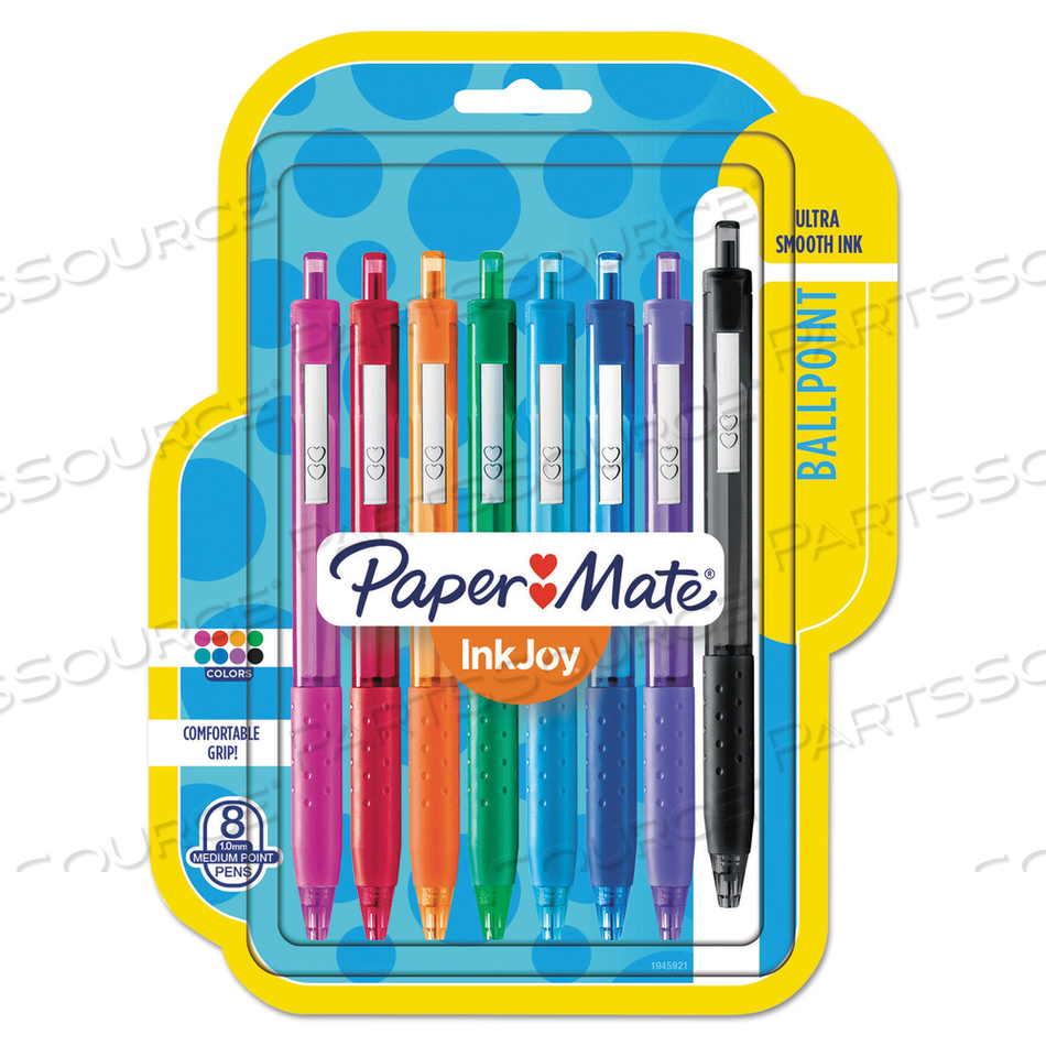 INKJOY 300 RT BALLPOINT PEN RETRACTABLE, MEDIUM 1 MM, ASSORTED INK AND BARREL COLORS by Paper Mate INKJOY 300 RT BALLPOINT PEN RETRACTABLE, MEDIUM 1 MM, ASSORTED INK AND BARREL COLORS by Paper Mate