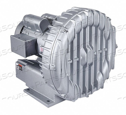 REGENERATIVE BLOWER 3 1/2 HP 80 IN HG by Gast Manufacturing, Inc.