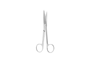 BANDAGE SCISSORS, ARGENT™, 5.5IN SIZE, STAINLESS STEEL, STRAIGHT BLADE TYPE, SURGICAL GRADE, FINGER RING HANDLE TYPE, KNOWLES STYLE, NON-STE by McKesson