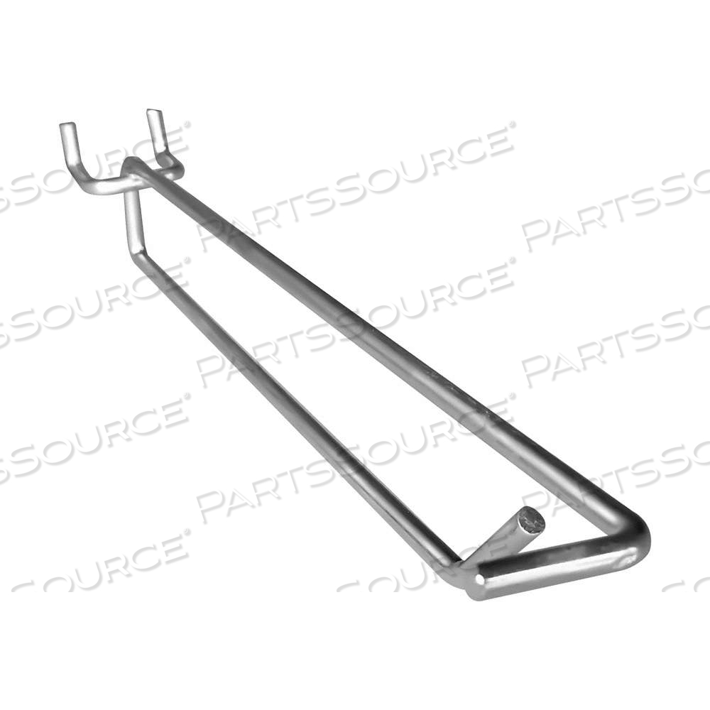 SCANNER HOOK, 8 IN, 1/4 IN PEG HOLE, FOR 1 IN PEGBOARD HOLE SPACING, HANGING, SILVER by Approved Vendor SCANNER HOOK, 8 IN, 1/4 IN PEG HOLE, FOR 1 IN PEGBOARD HOLE SPACING, HANGING, SILVER by Approved Vendor