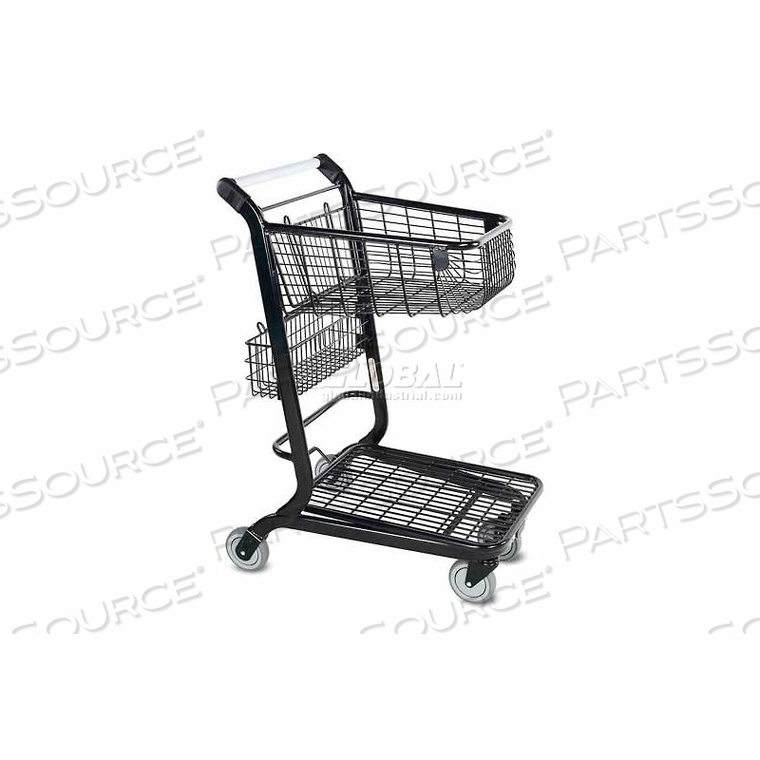 FLATBED RETAIL SHOPPING CART 2 CU FT METALLIC GRAY by Versacart Systems, Inc. FLATBED RETAIL SHOPPING CART 2 CU FT METALLIC GRAY by Versacart Systems, Inc.
