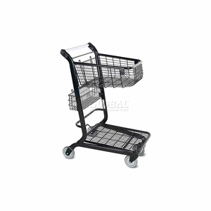 FLATBED RETAIL SHOPPING CART 2 CU FT METALLIC GRAY by Versacart Systems, Inc.