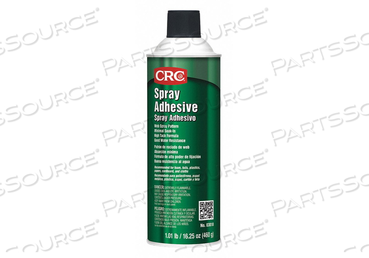 SPRAY GLUE 24.00 OZ -20 DEG TO 123 DEG.F by CRC Industries SPRAY GLUE 24.00 OZ -20 DEG TO 123 DEG.F by CRC Industries