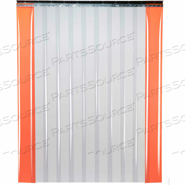LOW TEMPERATURE STRIP DOOR - 12'W X 12'H - 12" SMOOTH CLEAR PVC by TMI, LLC