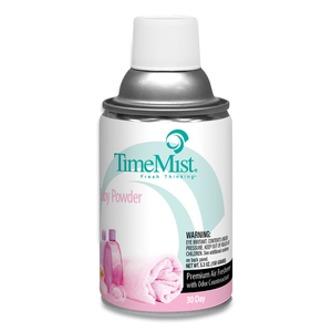 PREMIUM METERED AIR FRESHENER REFILL, BABY POWDER, 5.3 OZ AEROSOL SPRAY by TimeMist