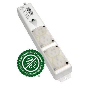 POWER STRIP MEDICAL HOSPITAL GRADE UL 60601-1  4 OUTLET 6' CORD by Tripp Lite