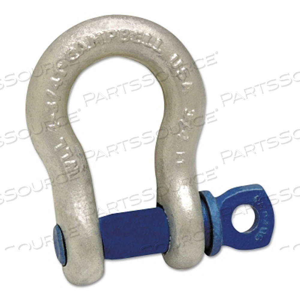 419 SERIES ANCHOR SHACKLE, 1-1/16 IN OPENING, 5/8 IN BAIL SIZE, 3-1/4 T, SCREW PIN SHACKLE by Campbell