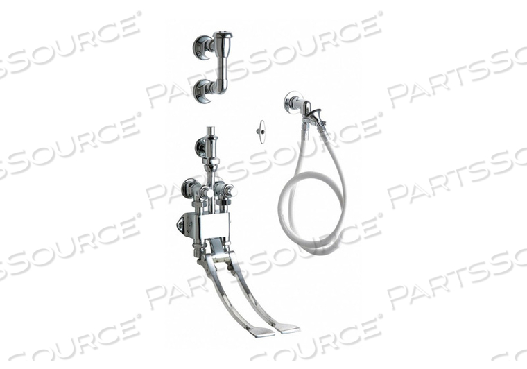 PEDAL VALVE BED PAN CLEANER WITH by Chicago Faucets