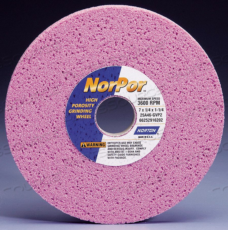 GRINDING WHEEL T1 7X1/2X1.25 AO 46G PK5 by Norton | Saint-Gobain Abrasives