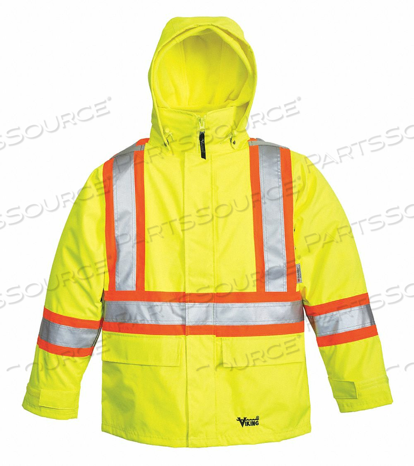 RAINCOAT 3-IN-1 CLASS 3 GREEN 2XL by Viking RAINCOAT 3-IN-1 CLASS 3 GREEN 2XL by Viking