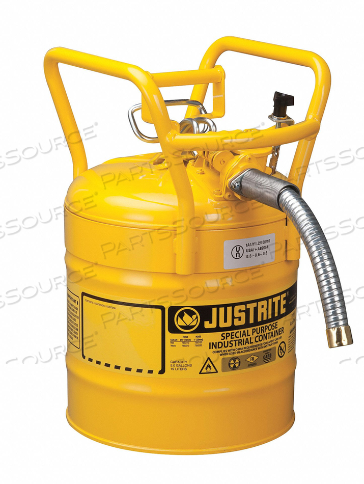 TYPE II DOT SAFETY CAN 17-1/2 IN H by Justrite