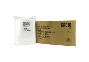 RECLOSABLE BAG STANDARD LDPE SEAL PK1000 by Reloc Zippit